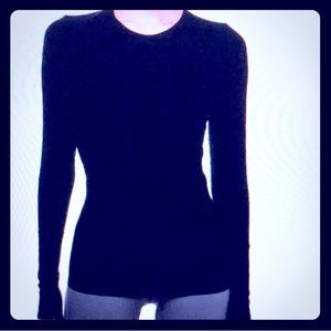 ISO Lululemon Principal Dancer Francesca Black LS Cashmere Blend Top sz 6, 8, 10